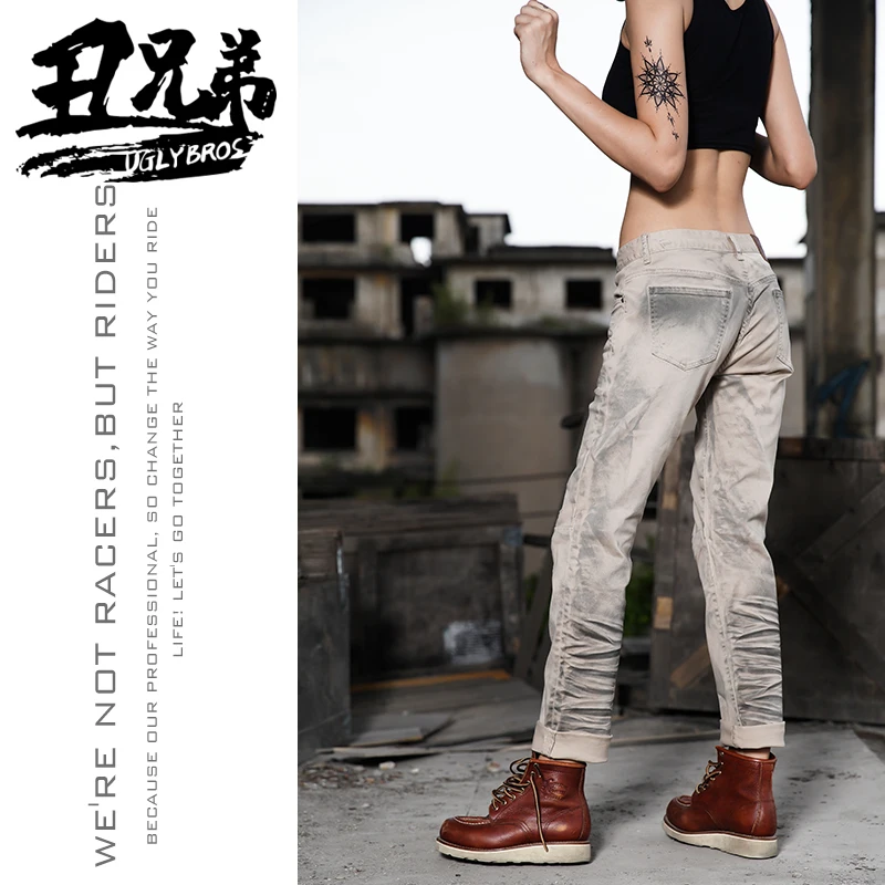 

Uglybros женские мотоциклетные джинсы мотоциклетные джинсы защитное снаряжение брюки для езды на мотопулле брюки для мотокросса