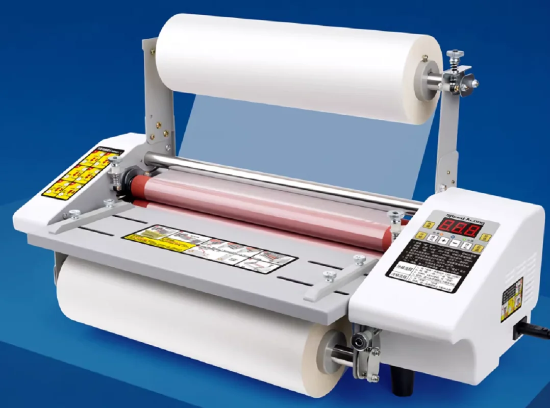A2+/44cm i9460T Hot Roll Laminating Machine Multi-function Laminator,High-end Speed Regulation Laminating Film Laminator w