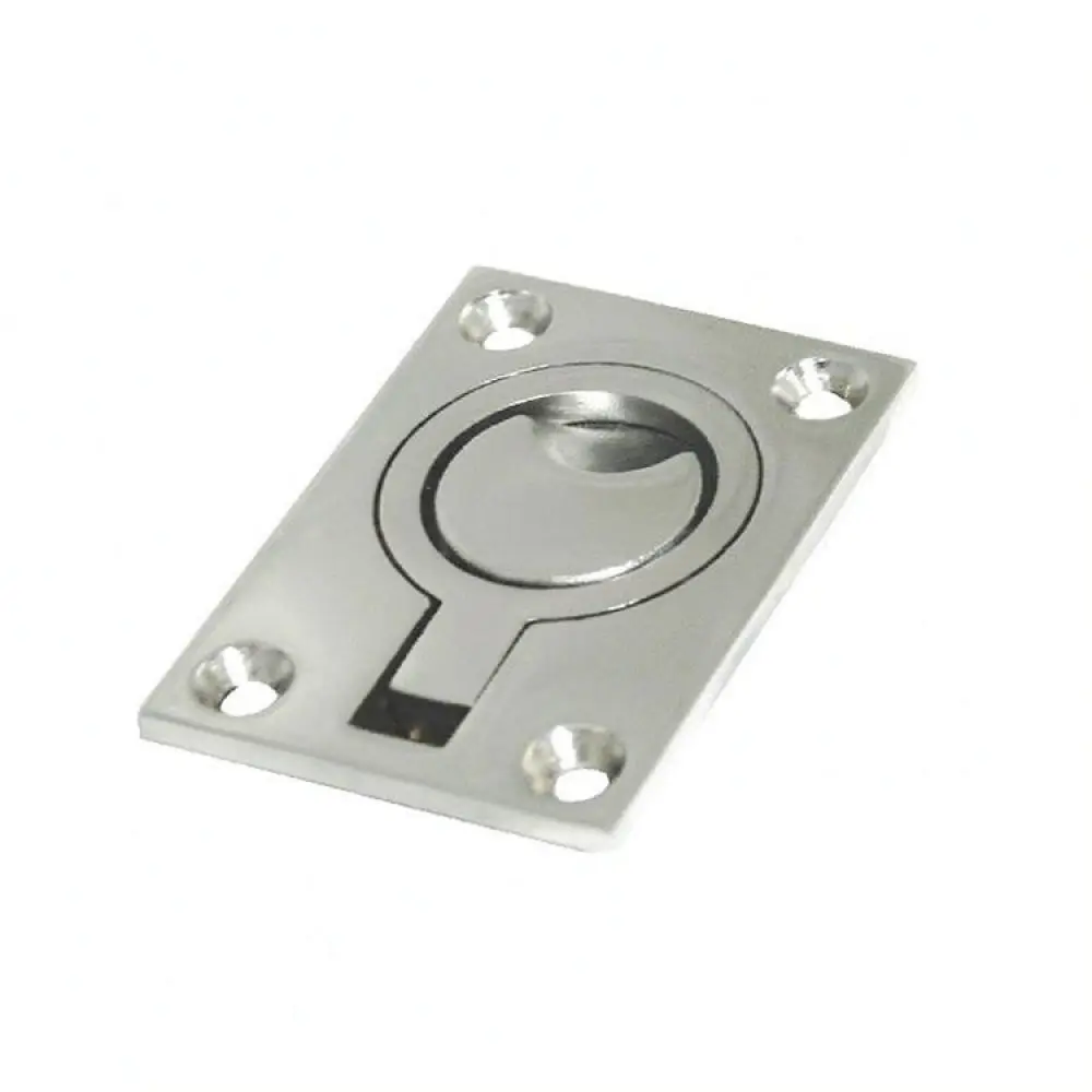 Stainless Steel Flush Pull Handle For RV Camper Caravan Floor Access Cabinet Door Recessed Lift Hardware