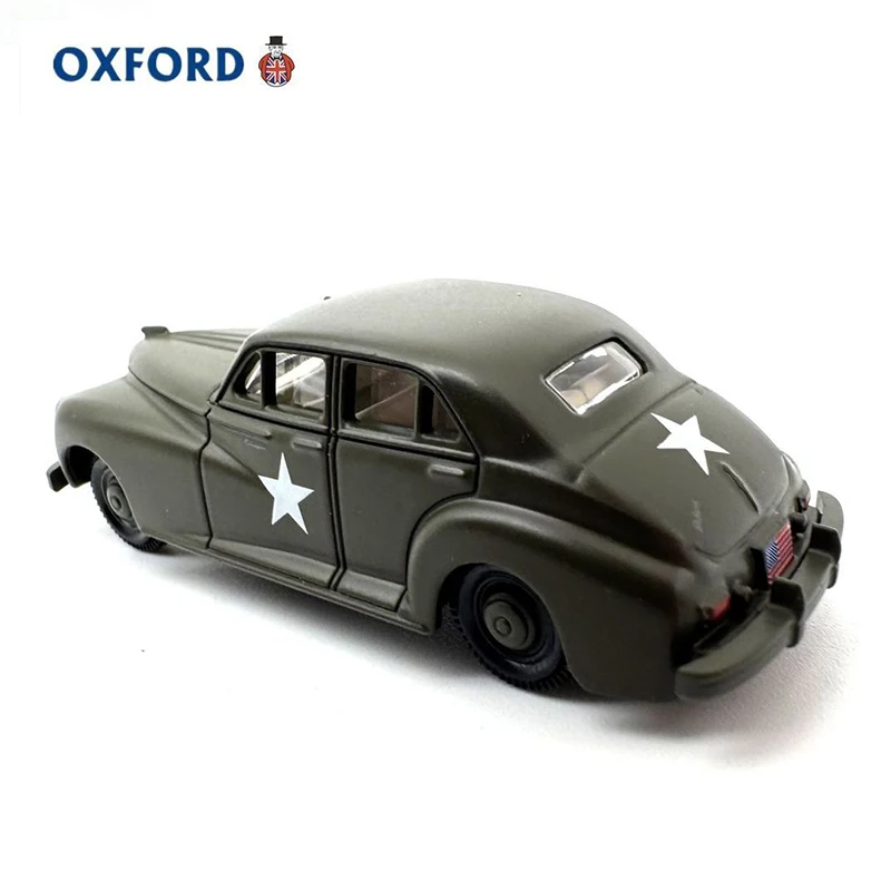 รถของเล่นจำลองอ็อกซ์ฟอร์ด 1:87 แพ็คการ์ด รถขับเคลื่อนโดยกองทัพสหรัฐฯ ทำจากโลหะผสม สำหรับเด็ก