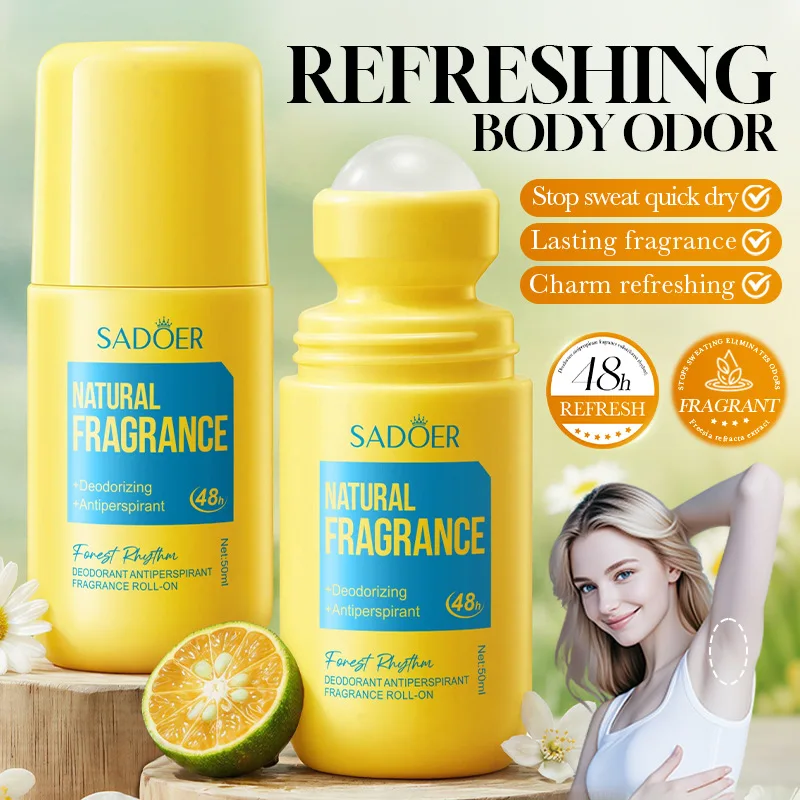 

Fragrant Body Remove Odor Roll-On Beads Anti Sweating Odorless Scenting Underarm Neck Refreshing Deodorant Body Cream
