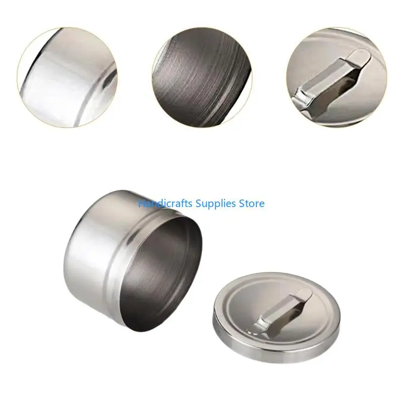 R1WA Metal Canister For Medicinal Creams Dry Goods Storage  Sanitary Storage Container Household Organization Solution