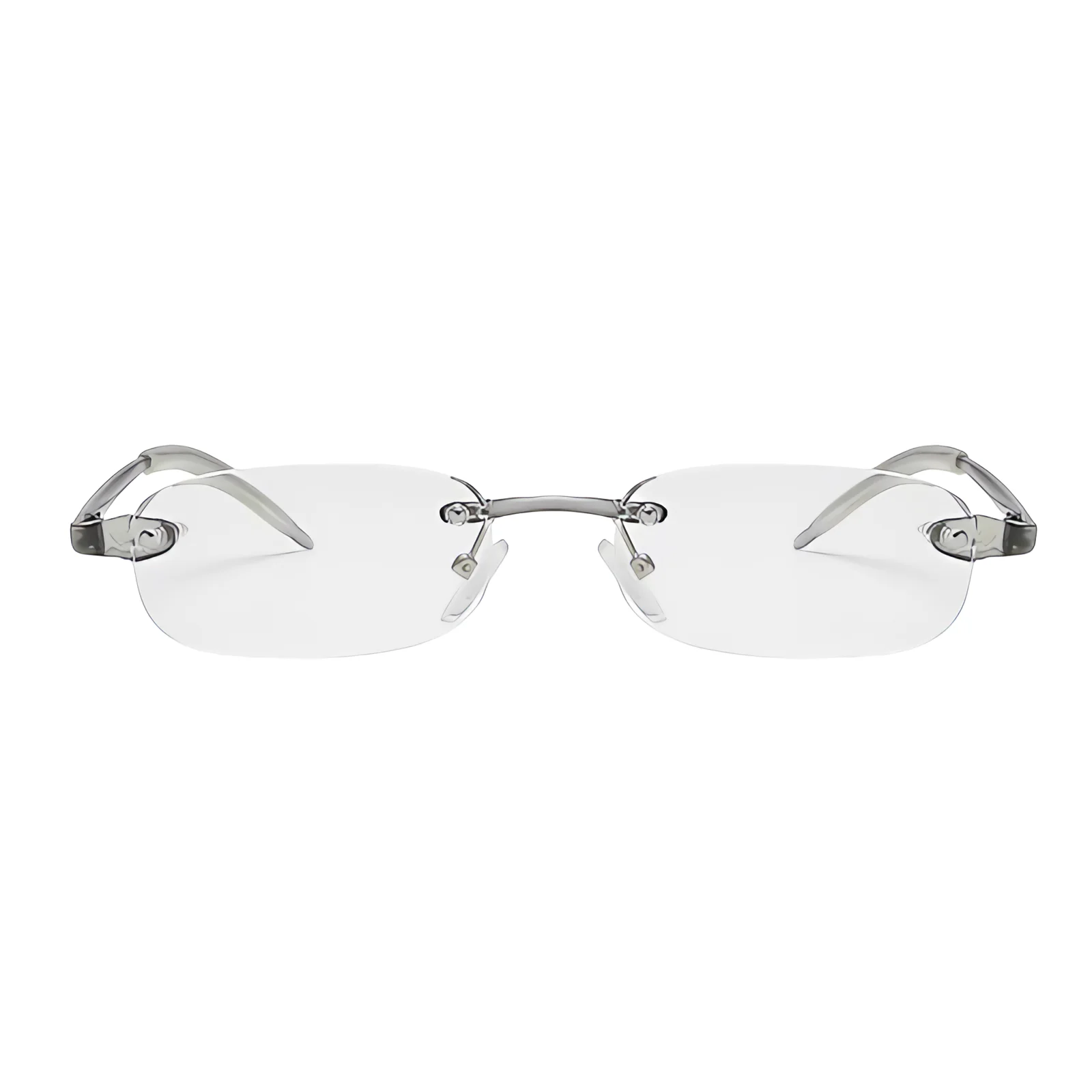 Gray TR90 Reading Glasses Unisex Rimless Presbyopic Glasses +0.5+0.75 +1 +1.25 +1.5 +1.75 +2 +2.25 +2.5 +2.75 +3.25 +3.5 +3.75+4