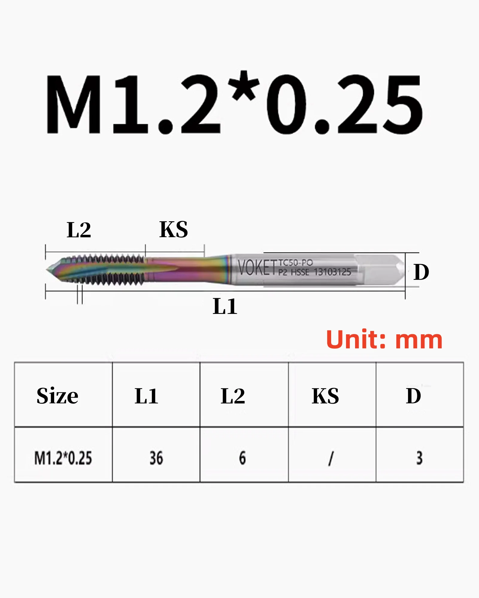 3pcs Combination Drill Tap &Tip Tap Bit Set Nano Blue Coated Screw Tapping Bit Tool High Speed Steel Drilling Tapping Bits