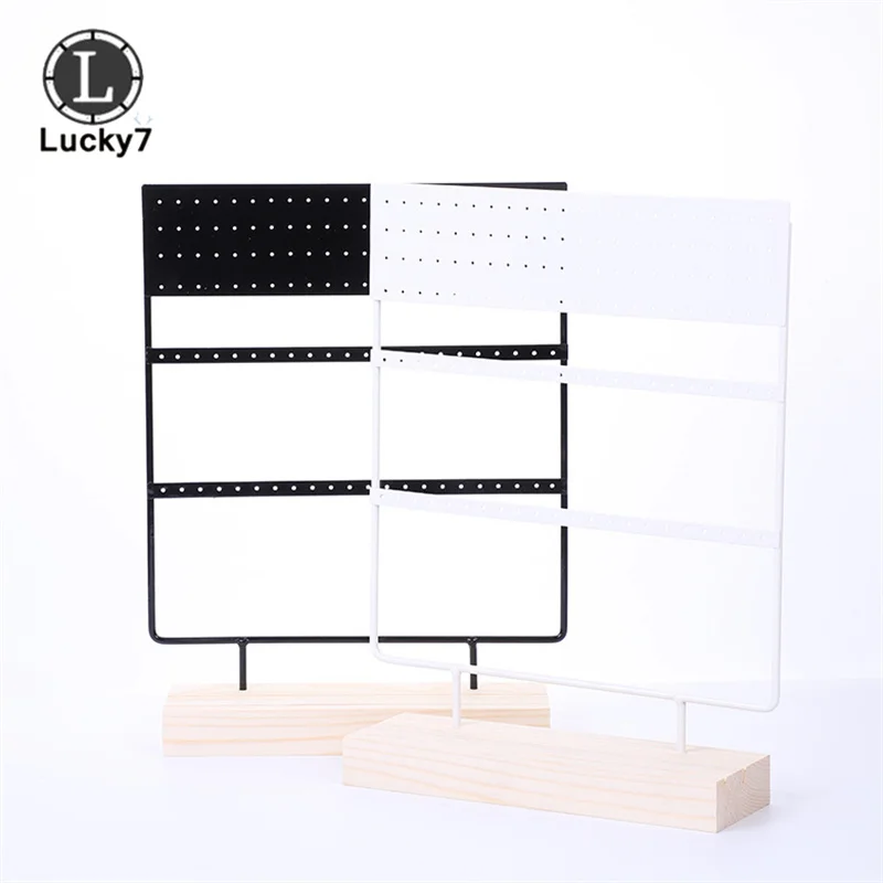 144 Holes 72 Pairs Stud Earring Display Rack Metal Stand Holder Jewelry Earrings Organizers Showcase Packaging Display Wholesale