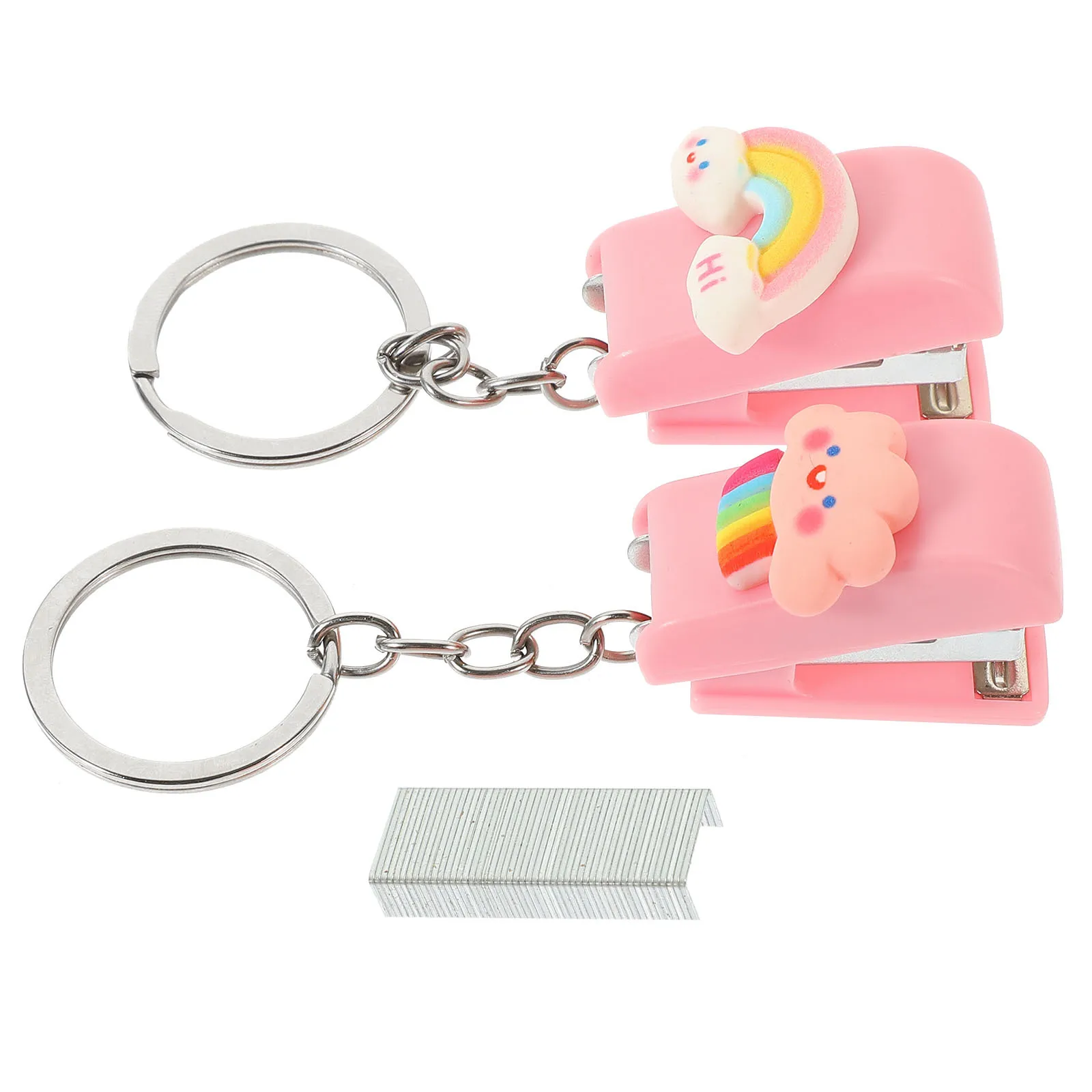 1Set Small Mini Stapler Compact Lightweight Office Stapler for Desk School Paper Stapling Easy Use Cute School Supplies