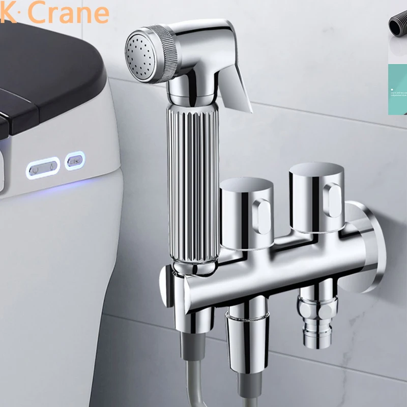 

Silver Chrome Toilet Bidet Gun Bathroom Wall Mount Women Anal Butt Ass Cleaner Modern Health Cleaning Sprayer Shower Wash Faucet