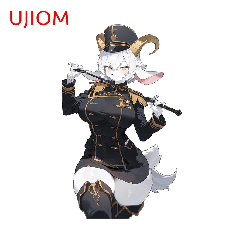 UJIOM 13cm X 8cm Sexy Furry Girls Seductive Wall Stickers Large Breast Adult Room Decoration Decals Personal Home Posters