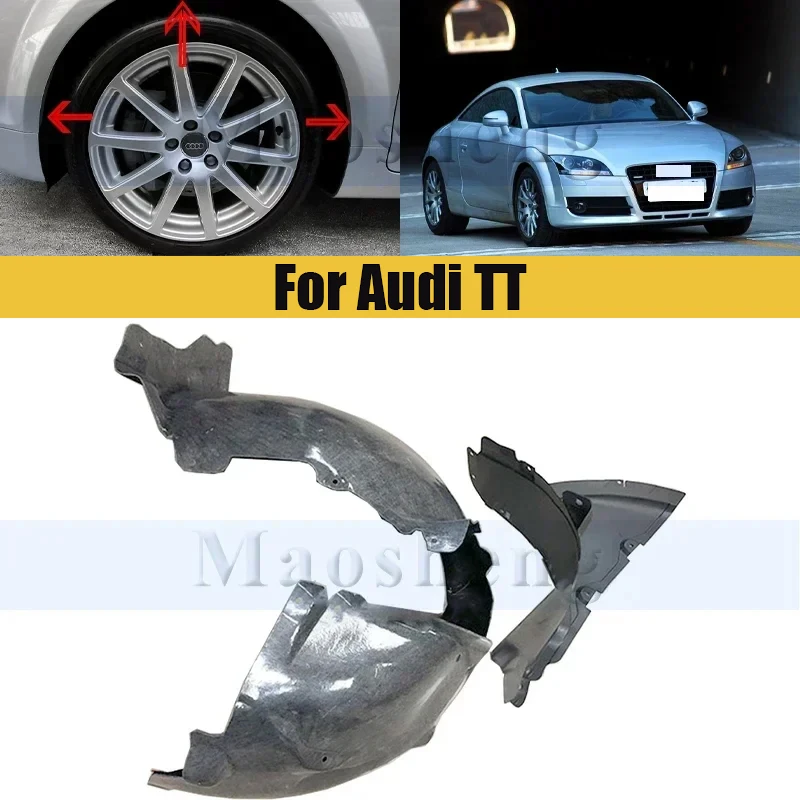 

Car Front Fender Lined Mudguard For Audi TT Mud Flaps Splash Guard Mudguards