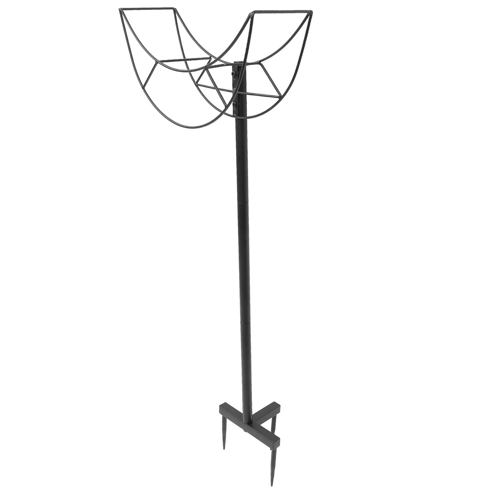 Detachable Garden Storage Metal Water Stand For Yard Outdoor Use Sturdy Vertical Hose Bracket Irrigation Storage Rack
