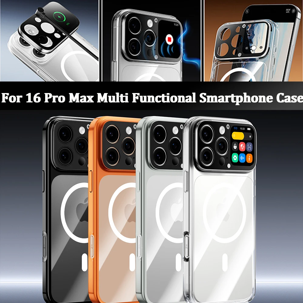 

Photography Selfies/Recording For iPhone 16 Pro Max Smart Case Connection Multifunctional Touch Screen For Magnetic Charging