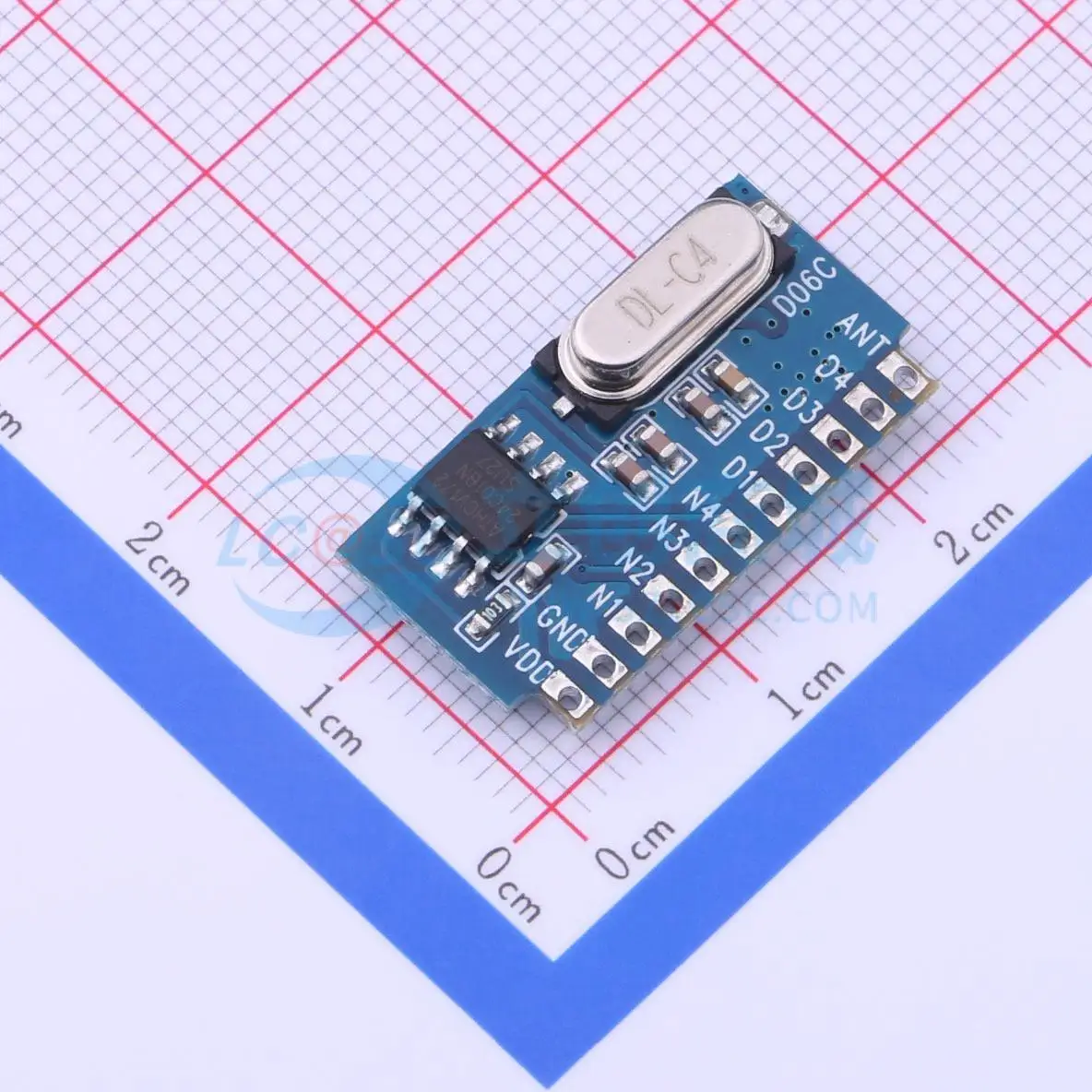 8pcs DL-RX06C-433M SMD 9.8x24.5mm 433.92MHz RF Wireless Communication Module
