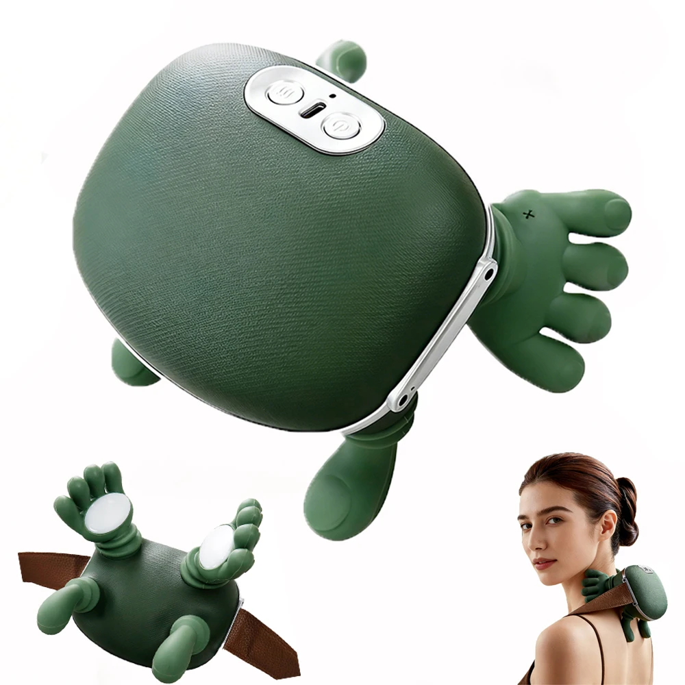 N7 Neck Massager Pillow with Heat Portable Electric Deep Kneading Massager Brushless Motor for Neck Shoulder Home Gift Use