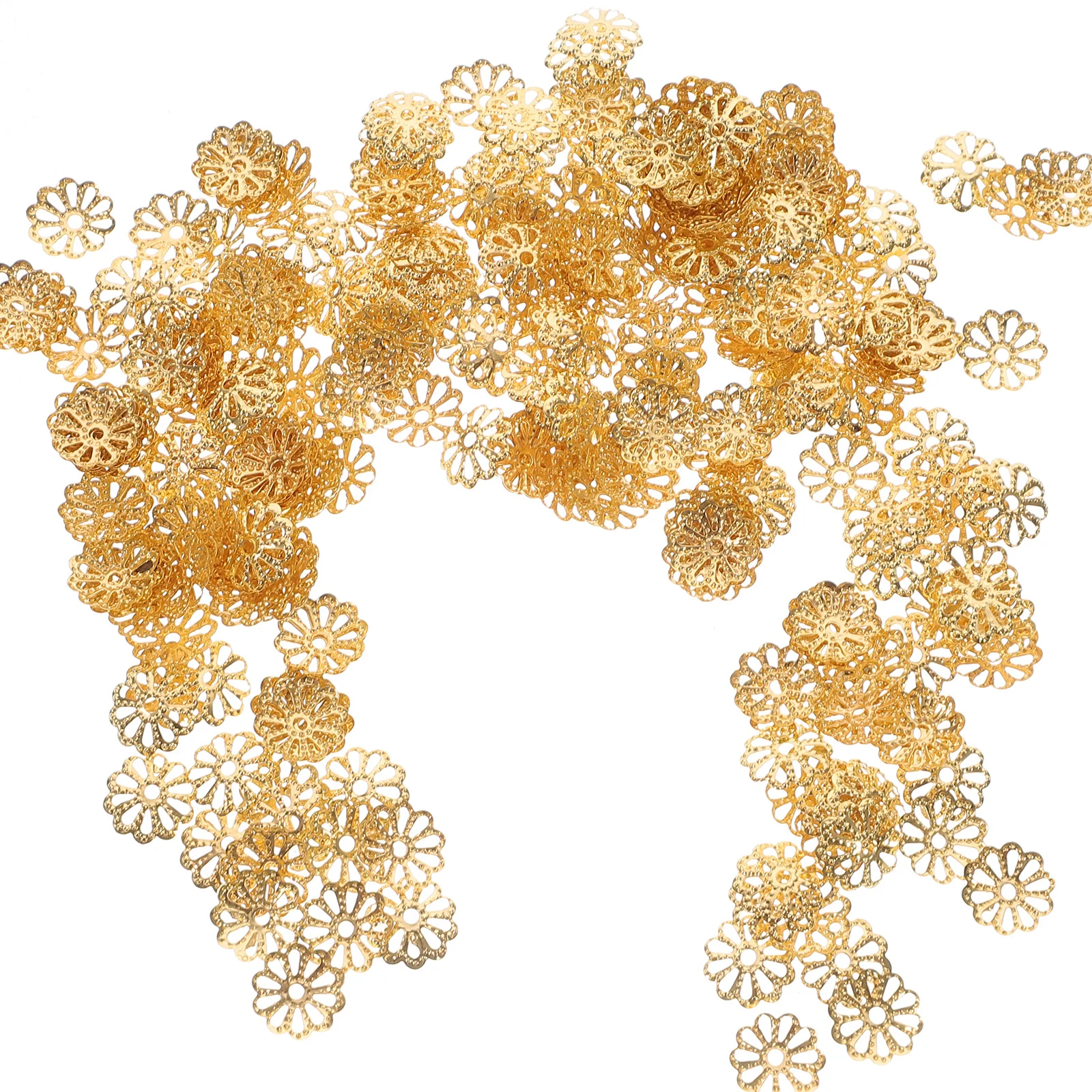 

1000Pcs Spacer Beads Caps Flower Shape Metal Bead Caps DIY Bracelet Necklace Jewelry Making Supplies DIY Supply