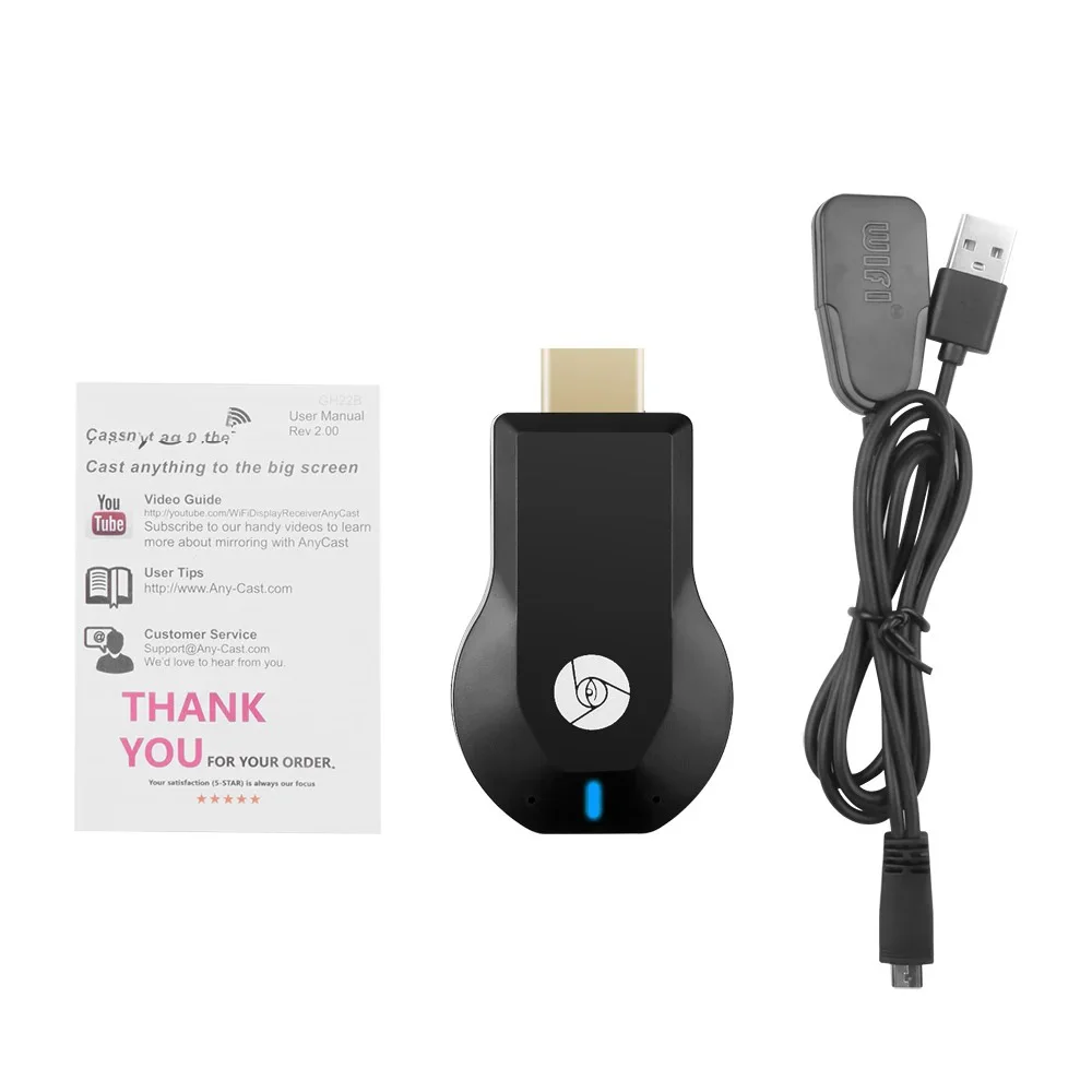 Kebidumei-Adaptador Dongle de pantalla wifi, inalámbrico, compatible con HDMI, Mirascreen, TV Stick, receptor, compatible con Netfli, Windows, ios, Android