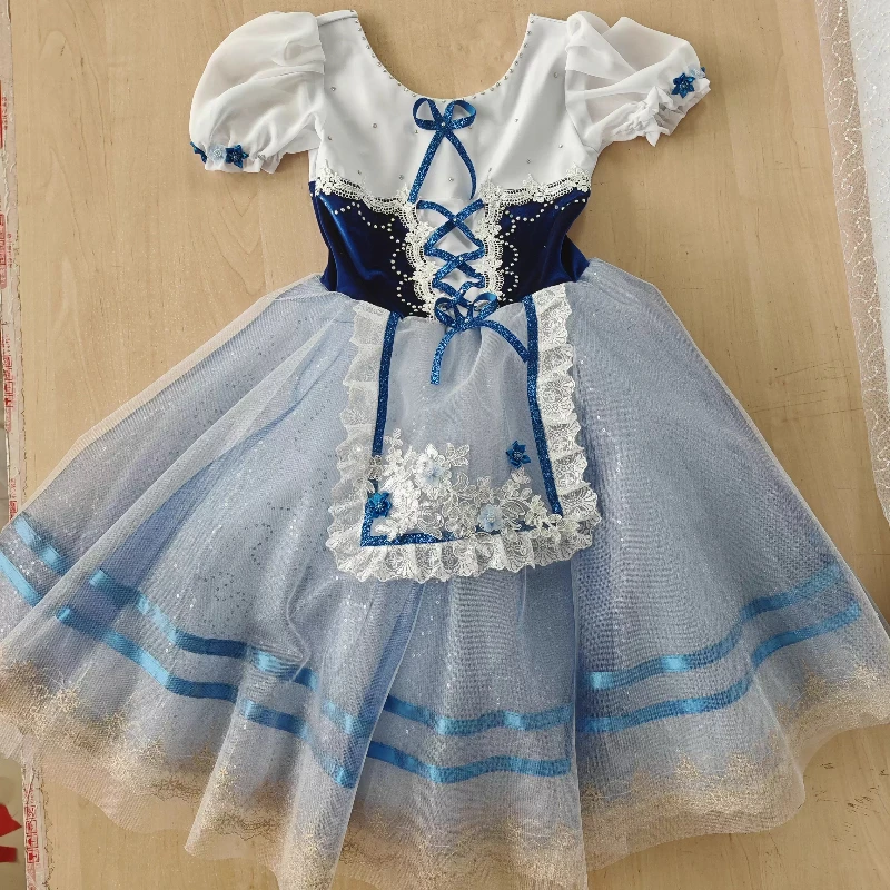 Ins Handmade Flower Girls Wedding Party Dress Customized Children's Adult Tutu Skirt Ballet Performance Suit for Girls