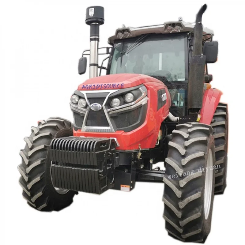 durable：120HP Four Wheel Drive Small Agricultural Tractor with Front Loader for Sale