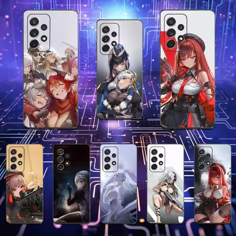 Goddess Game N-NIKKE Phone Case For Samsung S25,S24,S23,S22,S21,S20,S10,Ultra,Plus,Lite,FE,Soft Silicone Black Cover