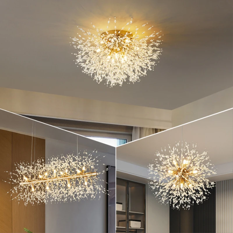 

Modern LED Gold Ceiling Pendant Lights Living Dining Room Ligthing Lustre Decor Chandelier Indoor Bedroom Hanging Lights Fixture