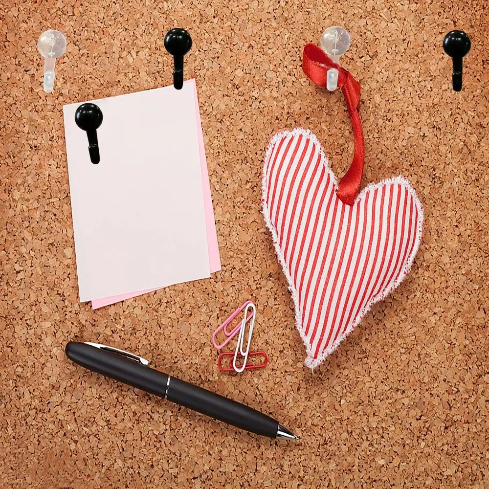 New Plastic Push Pin Hooks Fixed Hanging Round Head Decorative Push Pins Wall Mounted Cork Board Hooks Home Office