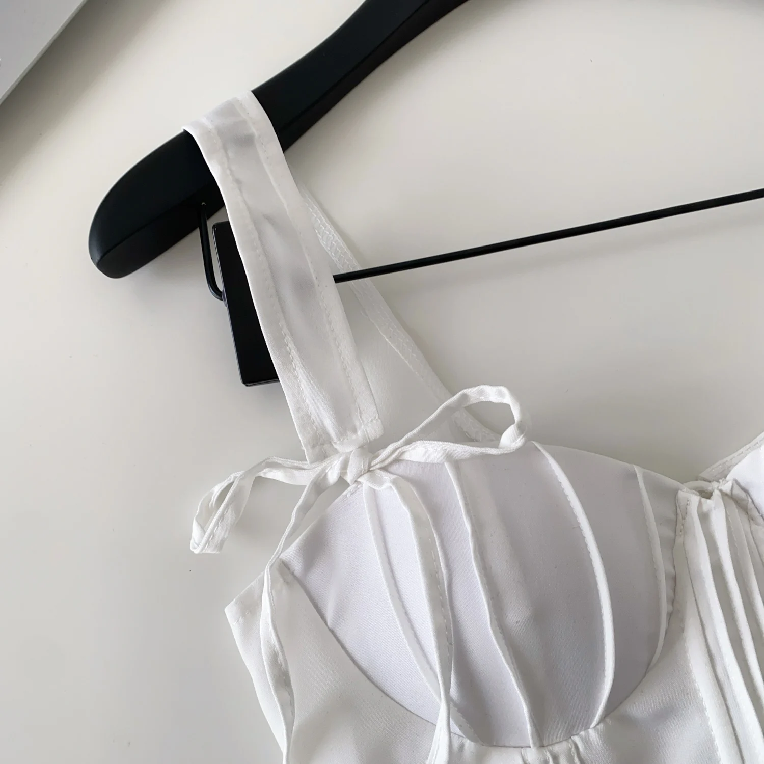 Chic Vintage sleeveless ruffle satin off shoulder Tank Top Korean Fashion autumn Women Sling Crop Top