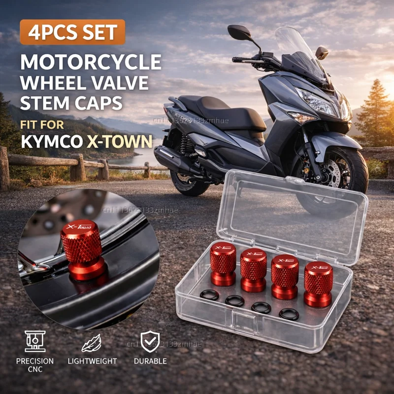 

For KYMCO X-TOWN125i X-TOWN300i Motorcycle Accessories CNC Aluminum Tire Valve Stem Cap Air Port Cover Dustproof Wheel Rim