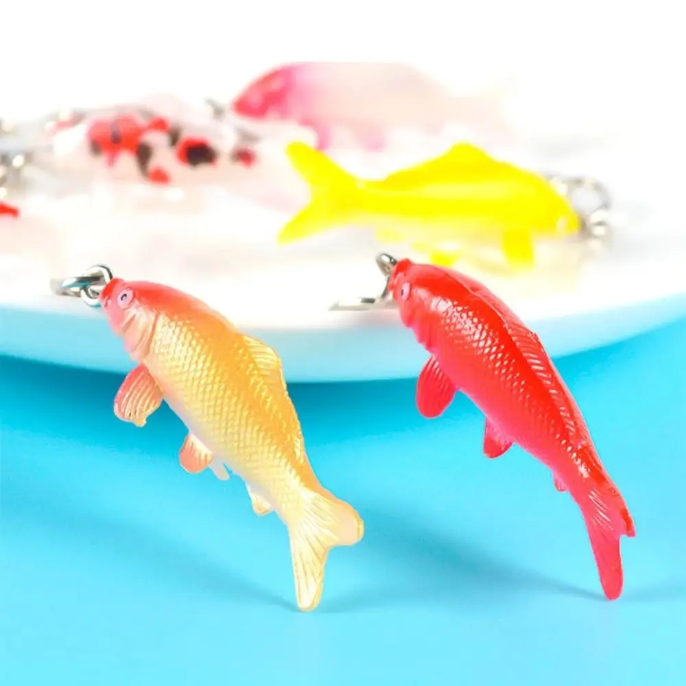 New Cute Fish Keychain Creative Fashion Simulation Lucky Koi Car Bag Pendant Hanging Accessory Souvenir Gift