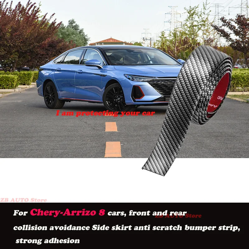 

Strong adhesive bumper strip, front and rear lip side skirts, collision and scratch resistant, suitable For Chery Arrizo 8