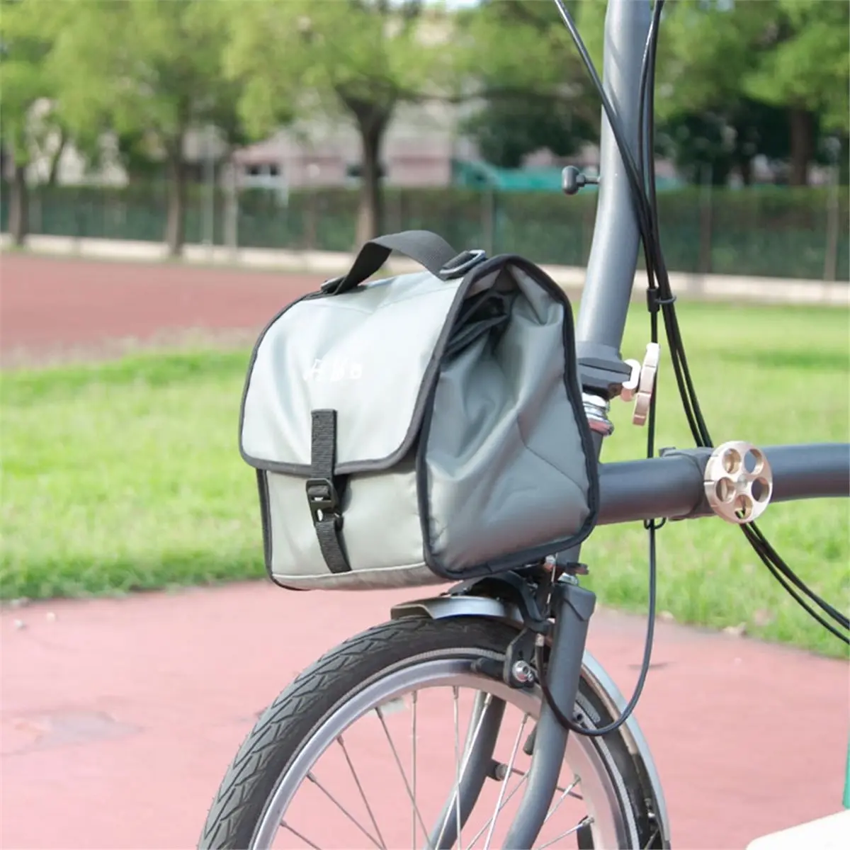 618 Mega Sale Bicycle Handlebar Bag Quick Release Folding Bike Front Tube Basket Waterproof Insulation Bag with Pig Nose