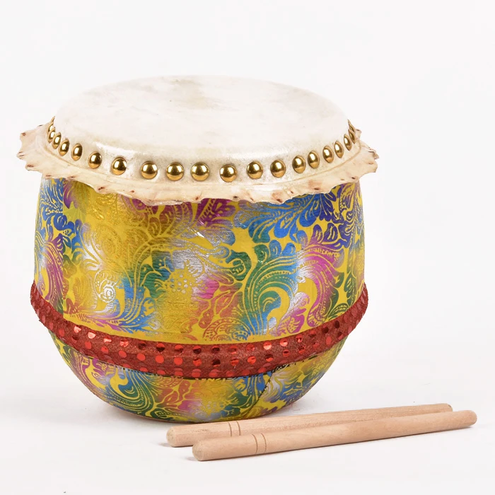

Chinese Traditional Children's Drum for Lion Dance, Folk Celebration and Cultural Performance