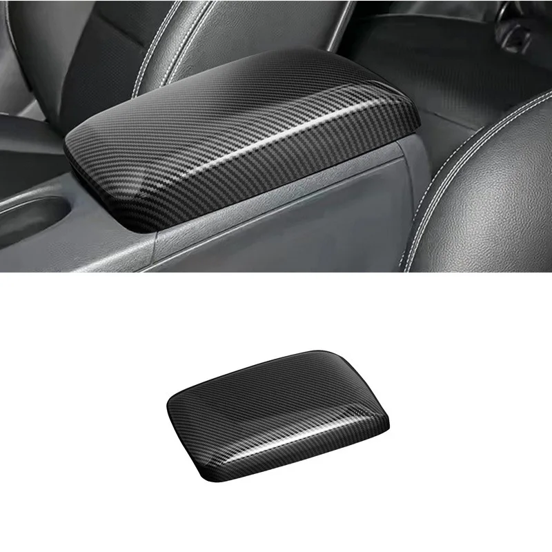 Carbon fiber Car Center Console Tidying Armrest Box Panel Cover Stickers For Mercedes Benz AW176 GLA220 CLA200