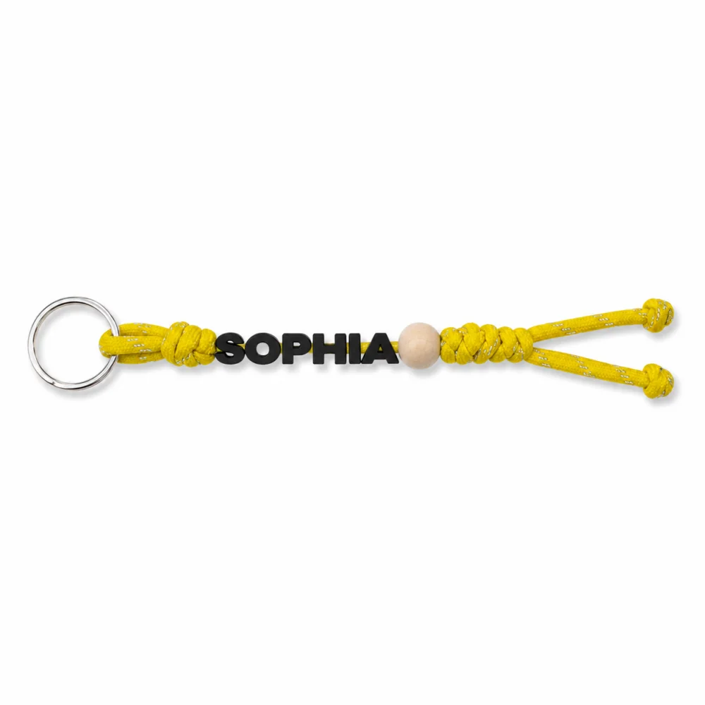 Personalised Handmade Braided Cord Keychain