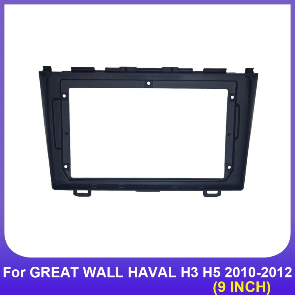 Car radio frame 9 INCH Fascia For GREAT WALL HAVAL H3 H5 2010-2012 Faceplates Dash Mounting Stereo DVD Player Install Panel