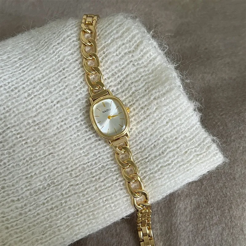 Fashion Women Oval Dial Quartz Watch Luxury Bracelet Wristwatch Famous Brand Watch Wholesale Montre Femme Gifts Dropshipping