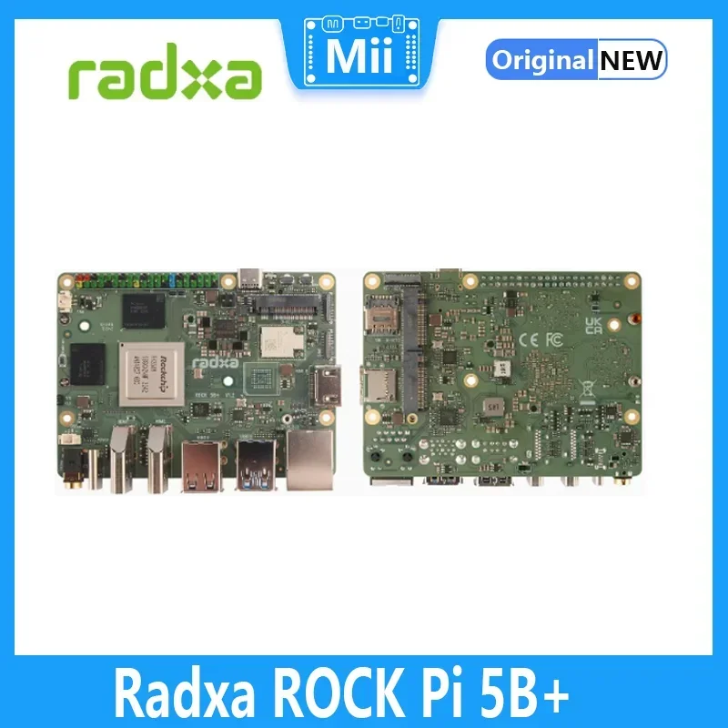 ROCK Pi 5B+ Board RK3588 8 Cores CPU With 8GB/16GB/32GB Ram Support 8K HDMI WiFi6 New