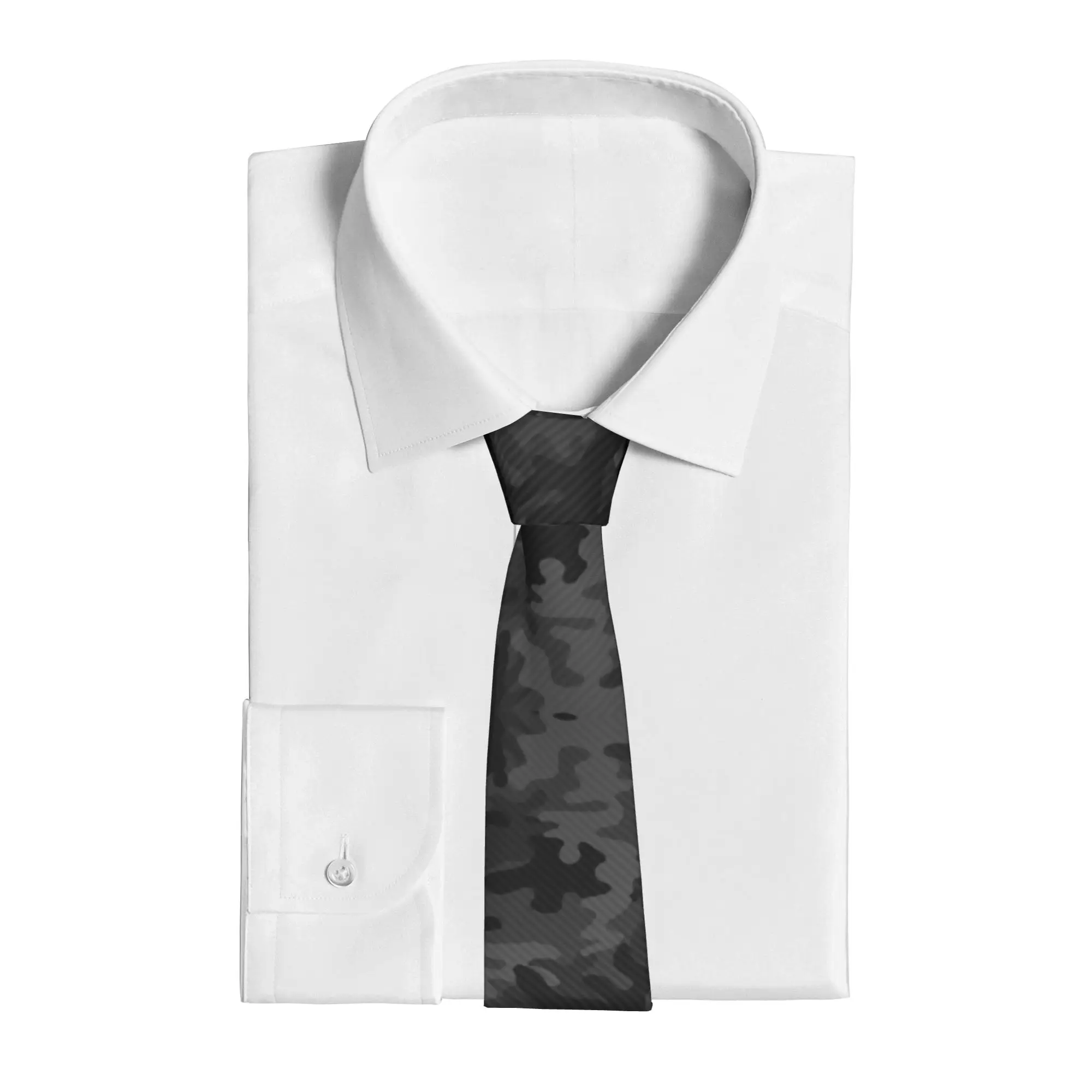 Carbon Camouflage Necktie 8 cm Multicam Military Neck Ties for Mens Slim Narrow Suits Accessories Gravatas Wedding Accessories