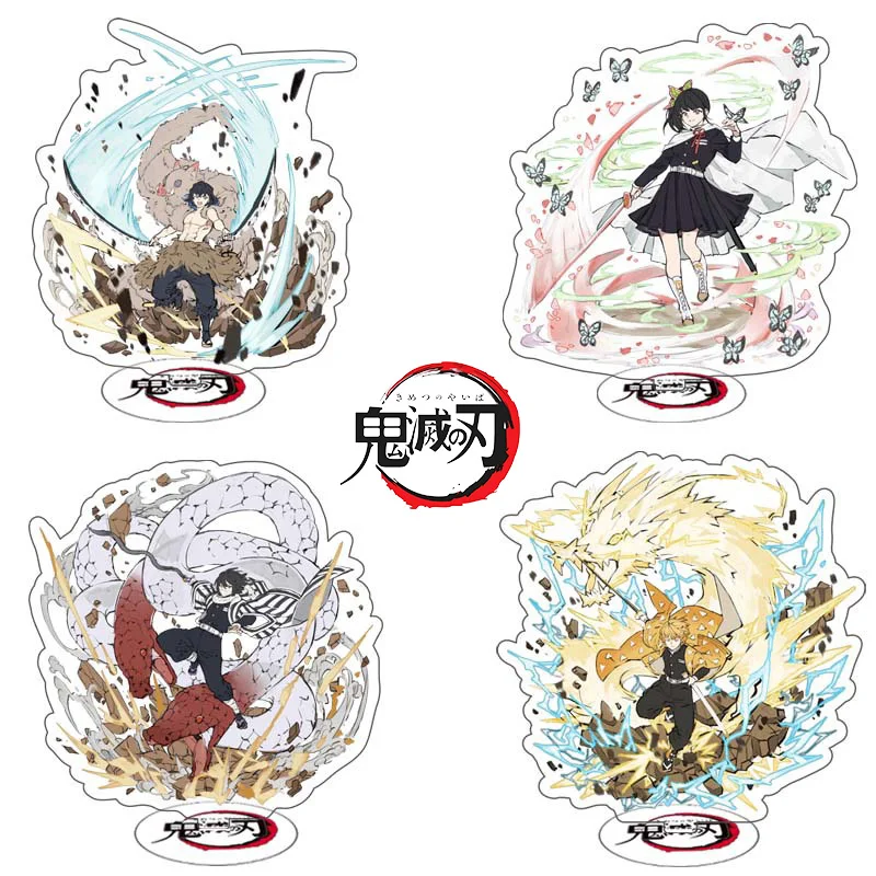 Anime Kimetsu No Yaiba Acrylic Stand Demon Slayer Figurines Manga Garage Kits Miniatures Figures Model Toys GK Ornaments Decor