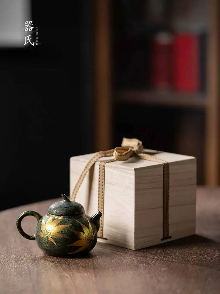 Qishi Green Tea Maple Blossom Single Pot Home Use Special Teapot For Da Hong Pao Xiao Qing Gan And Pu er
