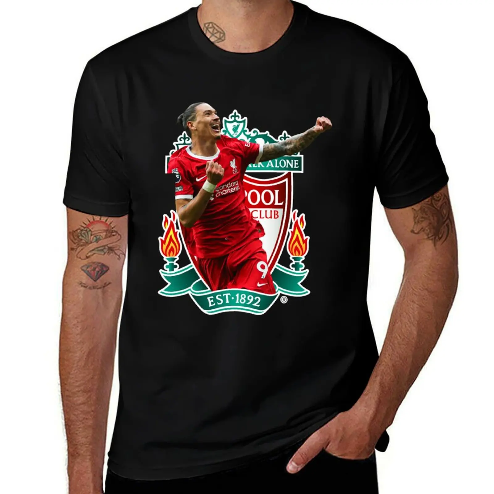 

Liverpool Darwin Nunez(2) T-Shirt customs graphic t shirts Men's t-shirts