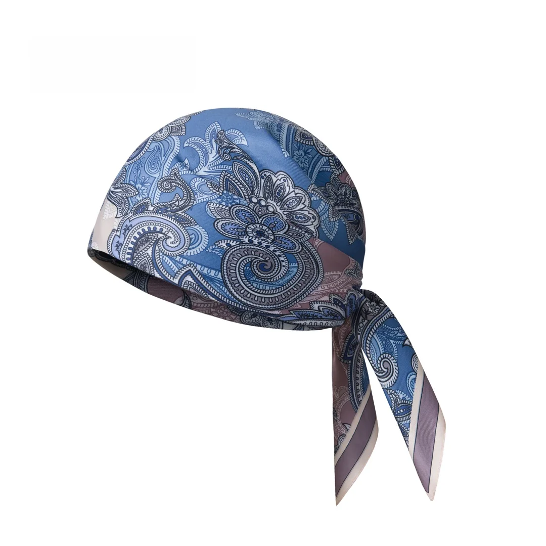 ユニークなデザインの両面ツイルシルクスカーフメンズアウトドアサイクリングヘッドスカーフヒップホップスタイル音楽祭目を引くトレンディなアクセサリー