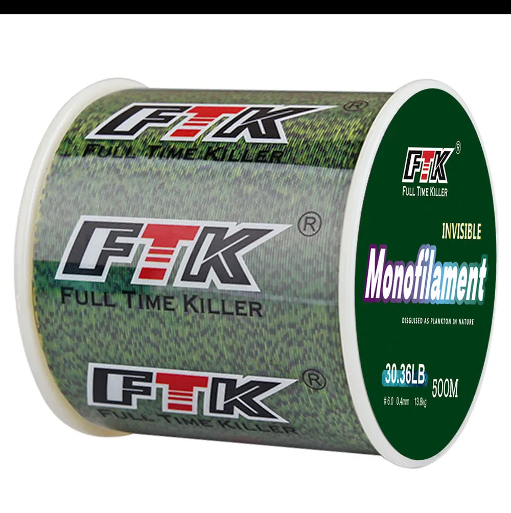 FTK 300m Unsichtbare Angelschnur, gefleckte Karpfenschnur, Monofilament, 0,20mm-0,50mm, 4,13LB-34,32LB, Super Starke gefleckte Schnur, sinkend – Detail 16