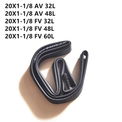 Folding Bike Inner Tube Tire 20 Inch 20*1-1/8 (28-451) AV/FV L32/L48/60mm For Mountain MTB Folding BMX Bicycle