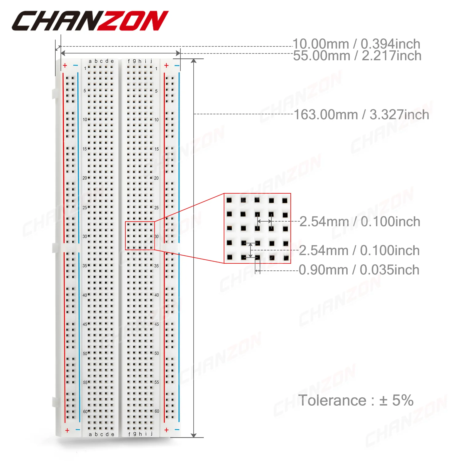 1pc Solderless Breadboard 830 Tie Points MB 102 Prototype Universal PCB Jumper Test Bread Board for Arduino Proto Raspberry Pi
