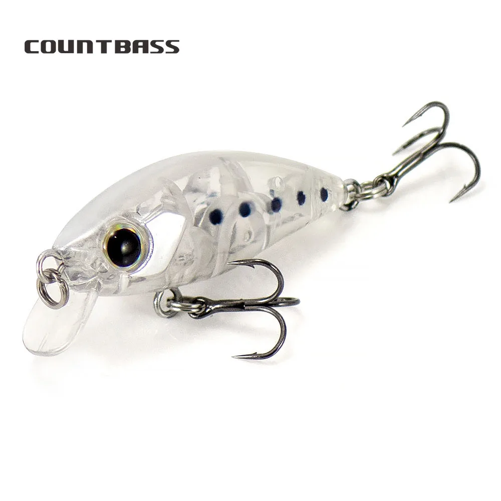 

COUNTBASS Hard Lure Bait 43mm 1-3/4" 4.8g 3/16 oz. Slow Sinking Wobbler Minnow Plug Fishing Lures La Peche Au Leurre Haidbaits