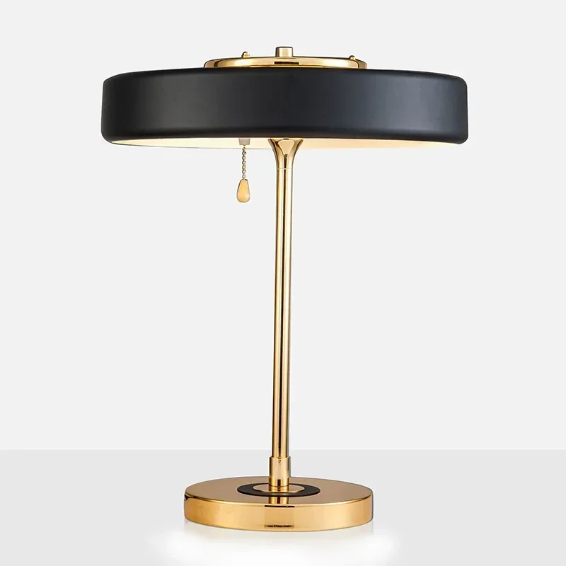

Nordic Style Black Table Lamp Modern Minimalist Bedside Light Luxury Standing Desk Lamp For Living Room Bedroom Home Lighting