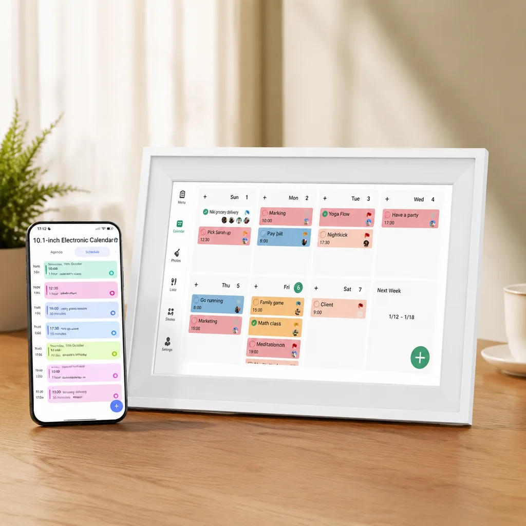 Generic 10.1 Inch Wifi Smart Digital Calendar Ips Hd Touch Screen Smart Home Planner Electronic Photo Album Device