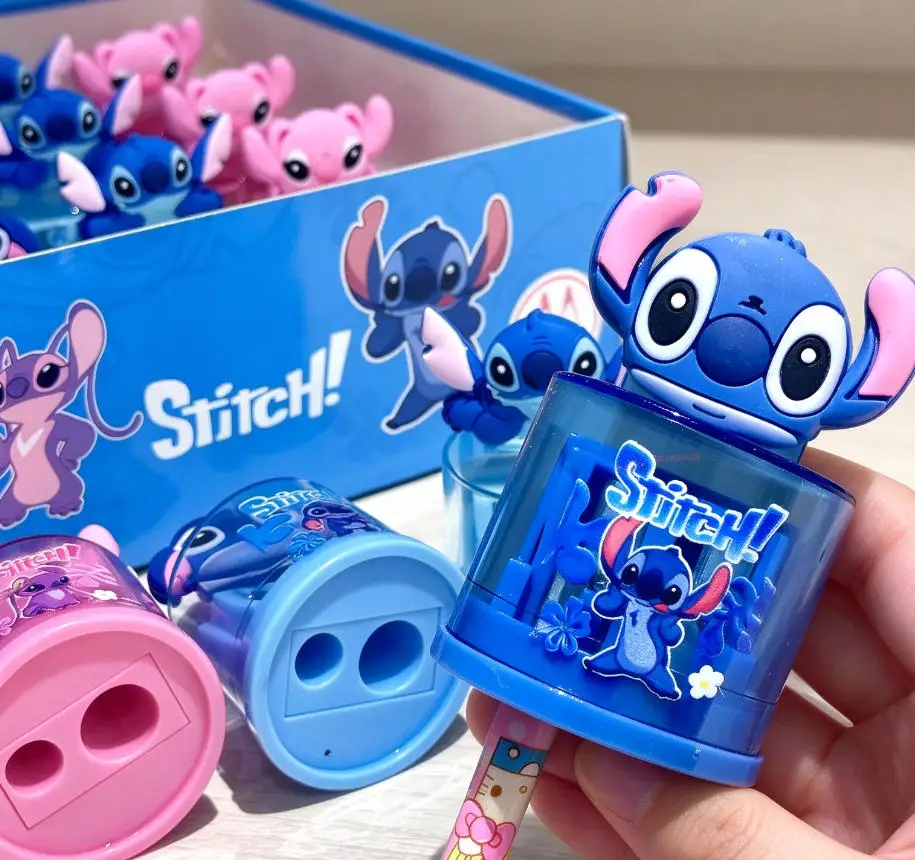Random 1 Color Stitch doll pencil sharpener, cute cartoon student pencil sharpener, Lilo & Stitch stationery, school suppliess