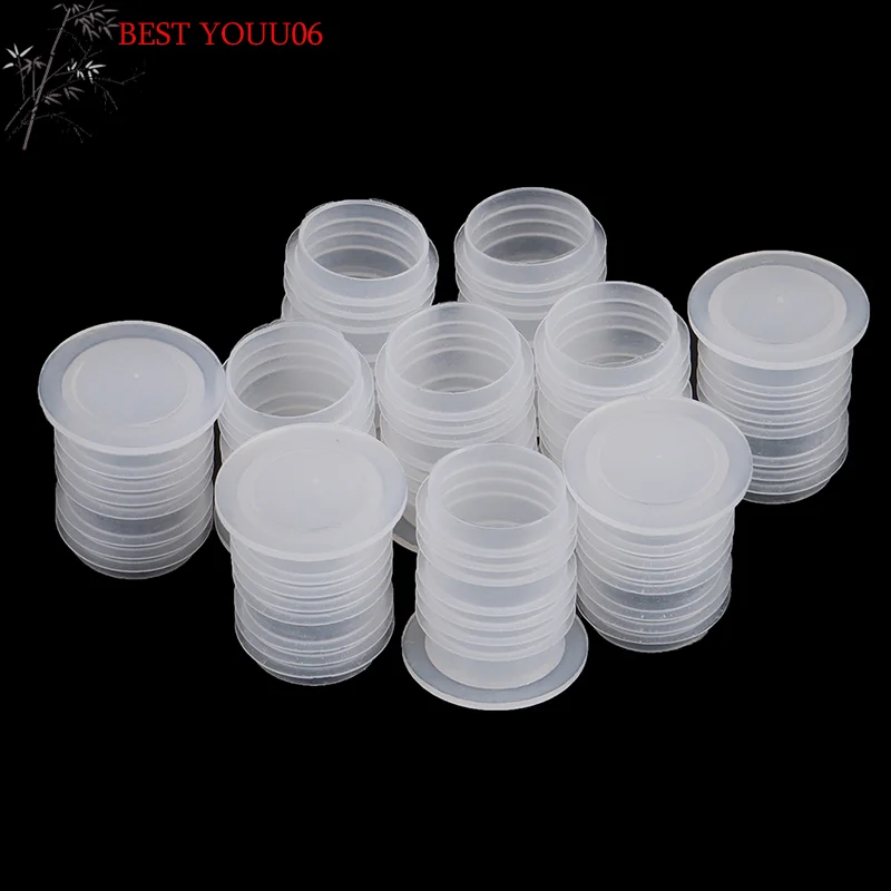 (YOUU06) 10 tapones de plástico para botellas de vino, tapones gruesos ecológicos para la elaboración de vino, accesorios para el hogar