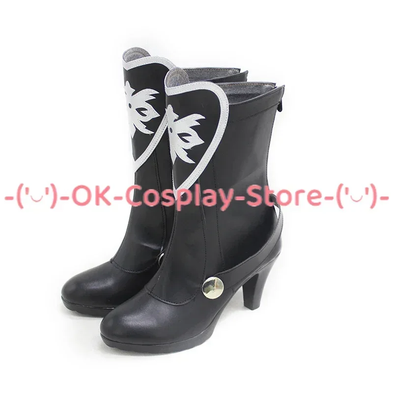 [حسب الطلب] الملتوية بلاد العجائب Deuce تأثيري أحذية لعبة لعب الأدوار زي الدعامة هالوين كرنفال عطلة حفلة بولي Boots الأحذية الجلدية