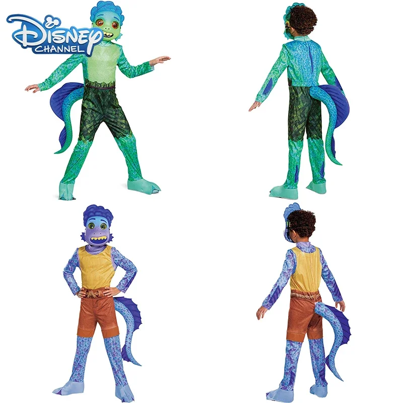 Disney Luca Halloween Costume Luca Childrens Summer Friendly Day Alberto Sea Monster Conjoined Cosplay Performance Costume Gift